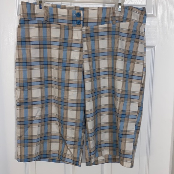 Canzone Plaid Golf Performance Active Wear Athletic Shorts - Picture 1 of 4